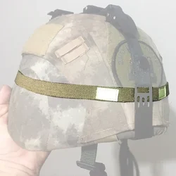 Correa táctica verde para casco, correa de camuflaje reflectante, correas para casco M1 M88 MICH, 1/2 Uds.