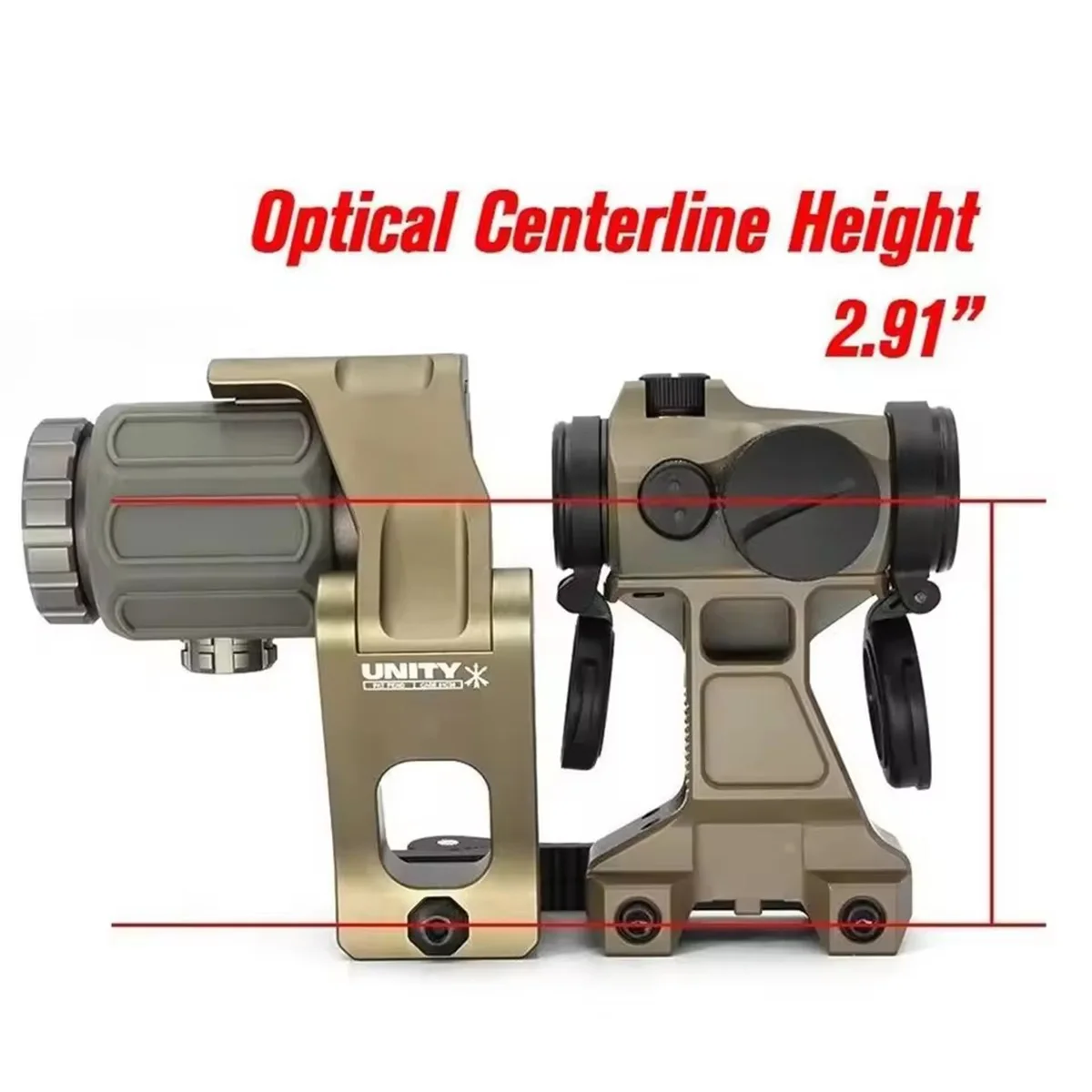 UNITY FTC Soporte tactico para mira Red Dot EOTECH Base elevada - imagen 4