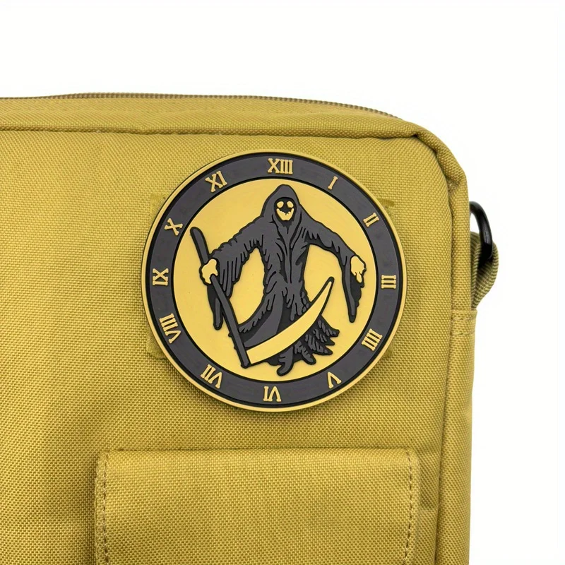 Scythe Reaper-Parche táctico de PVC para muerte y supervivencia, insignia de moral con gancho y bucle, brazalete, pegatinas para mochila, parches para ropa - imagen 5