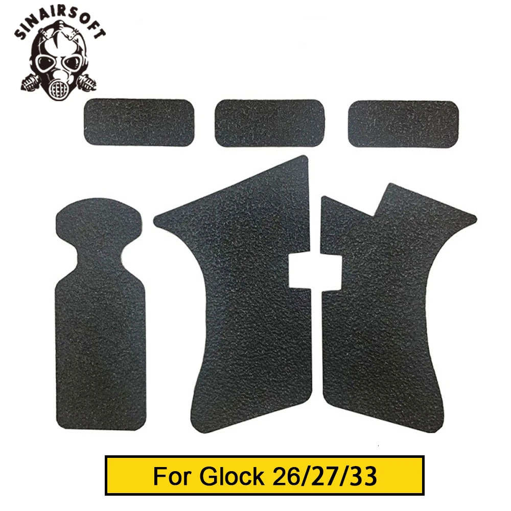 Cinta de agarre con textura de goma antideslizante, accesorios de pistola para Glock 17, 19, 20, 21, 22, 25, 26, 27, 33, funda de pistola de 9mm - imagen 3