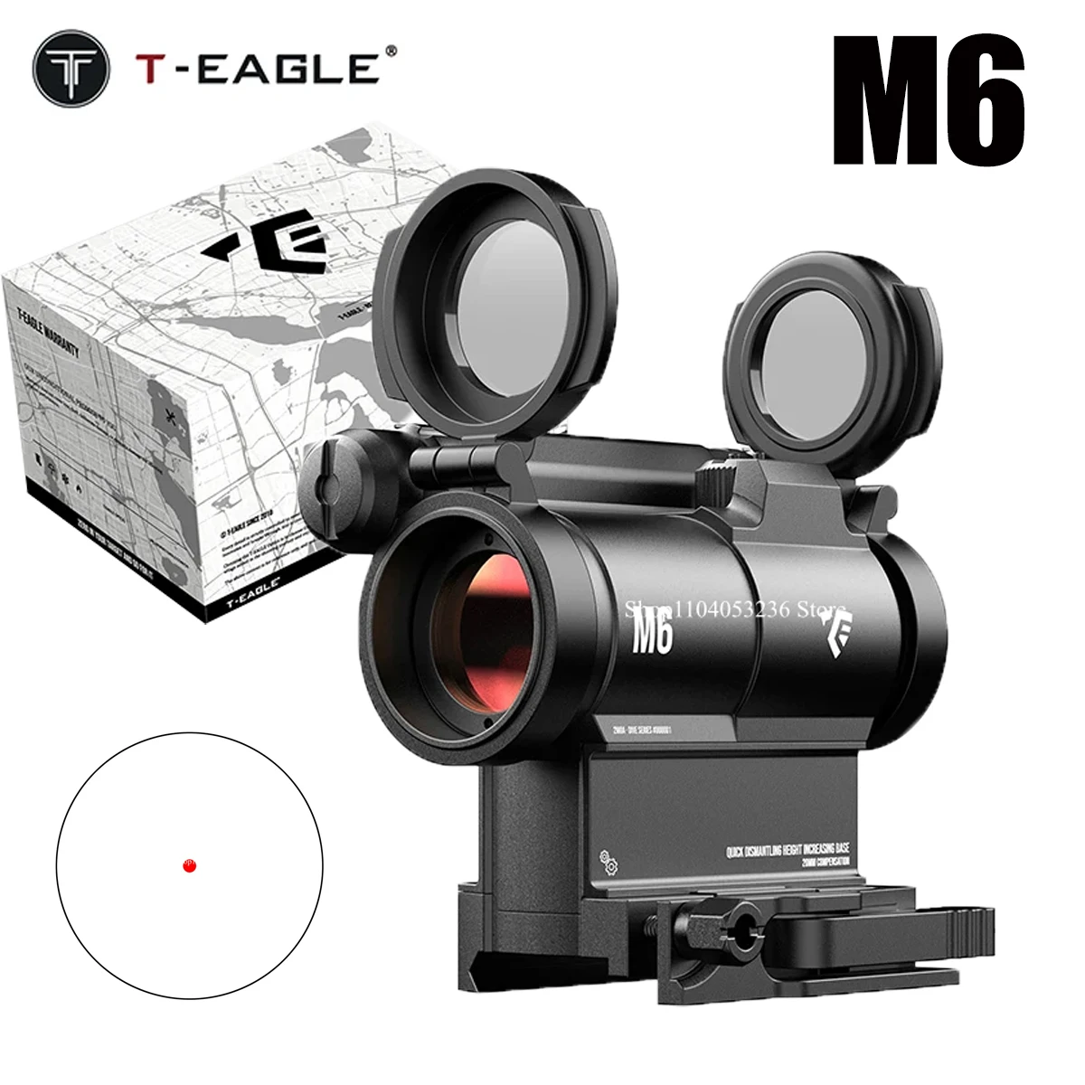 Mira holográfica T-Eagle M6 compacta punto rojo y montaje rápido - imagen 5