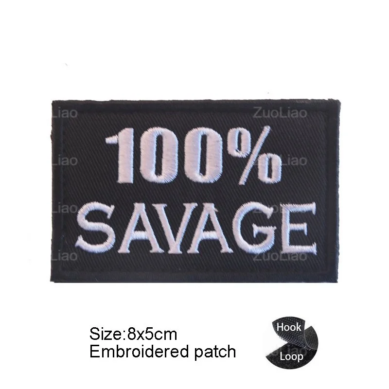 Pegatinas de tela bordadas 3D divertidas con palabras en inglés únicas, parches para mochila al aire libre, ropa, 100% - imagen 5
