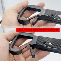 Empuñaduras de Base de placa de liberación rápida, empuñadura de agarre de mano, soporte de placa en L de liberación rápida para cámara Sony A7r4 a7m4 A7S3 A1 K1KF