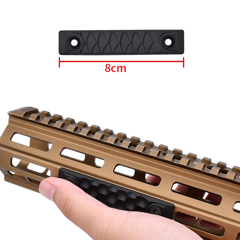 WADSN MLOK KEYMOD Rail Panel Airsoft Rifle AR15 AK M4 M16 caza antideslizante tira decorativa juguete accesorios tácticos - imagen 4
