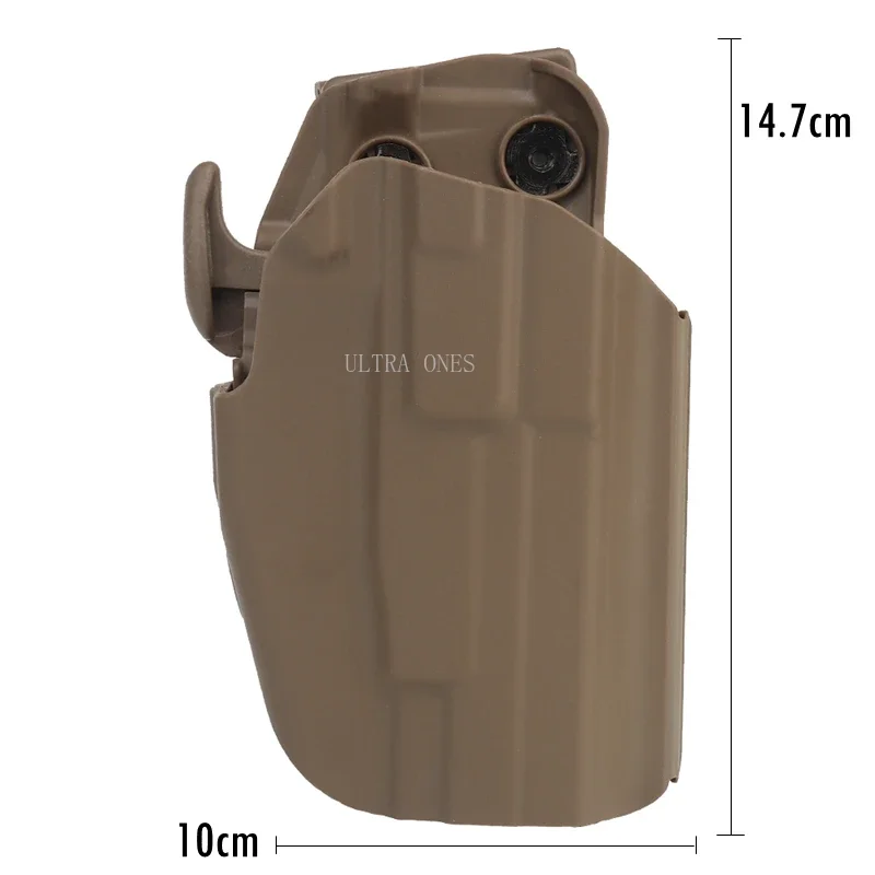 Funda de pistolas tácticas de mano derecha para GLOCK19 23 29 32 38 Cae Shooting Airsoft funda de cintura para pistola H & K UPS COMPACT9mm,40 - imagen 2
