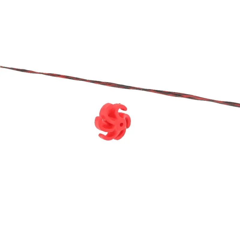 AMEYXGS 4 Uds estabilizador de cuerda de arco negro rojo tiro con arco caza compuesto cuerda de arco silenciador de goma amortiguador - imagen 4