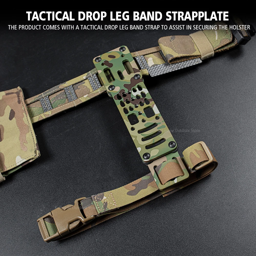 Adaptador de funda Modular, banda de pierna caída para caza táctica Airsoft, sistema QLS de extracción rápida, accesorio de funda de plataformas - imagen 5