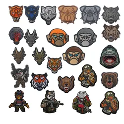 Parche bordado 3D tigre – Velcro Molle para mochila