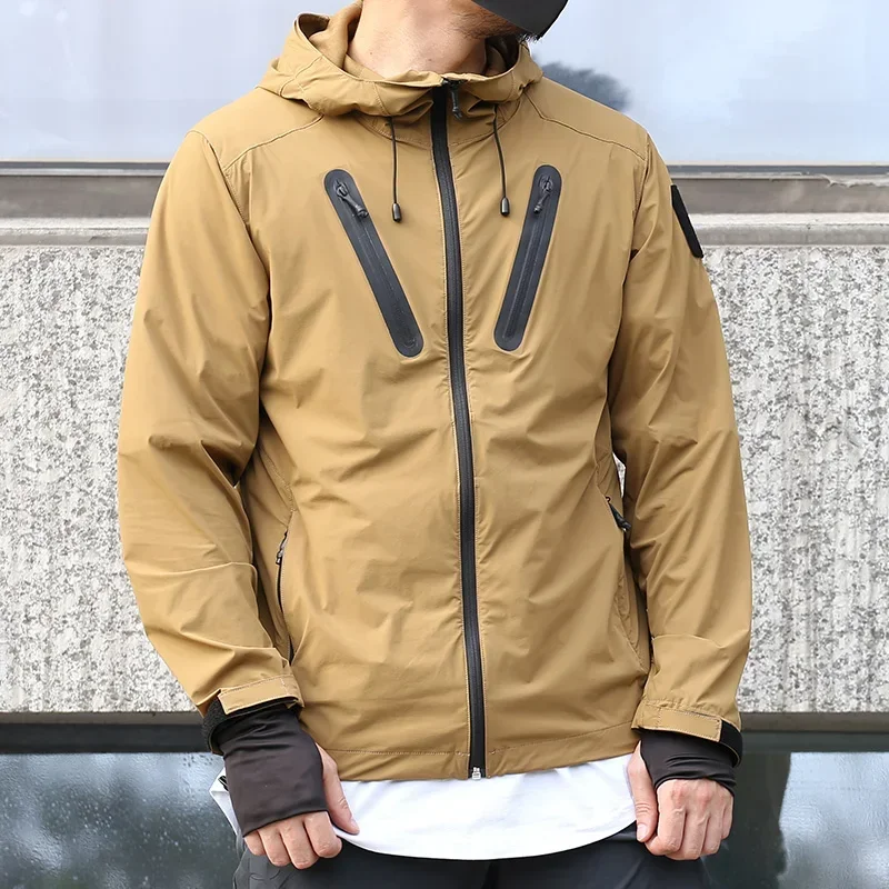 Emersongear, chaqueta de piel para hombre, ropa cortavientos, estilo Hattori, piel de montaña de secado rápido, senderismo, correr, montar, abrigo de piel EMS6872 - imagen 2