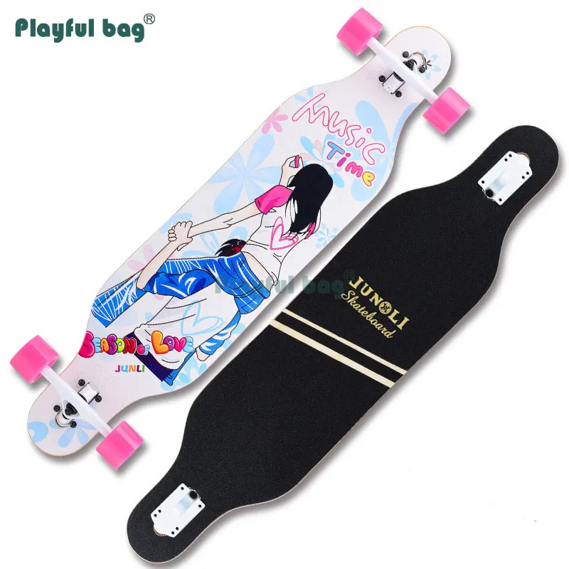 Monopatín para adulto, tabla larga de aleación de aluminio para principiantes, camiones, cubierta de Arce, tabla de baile al aire libre, monopatín para adolescentes, AMB194 completo - imagen 2