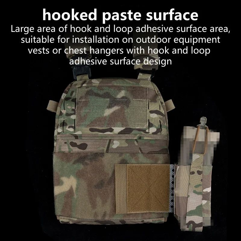 Portador de placa para Raiders al aire libre, alas laterales, Universal, Compatible con MOLLE, gancho de montaje, diseño de pegatina de terciopelo - imagen 5