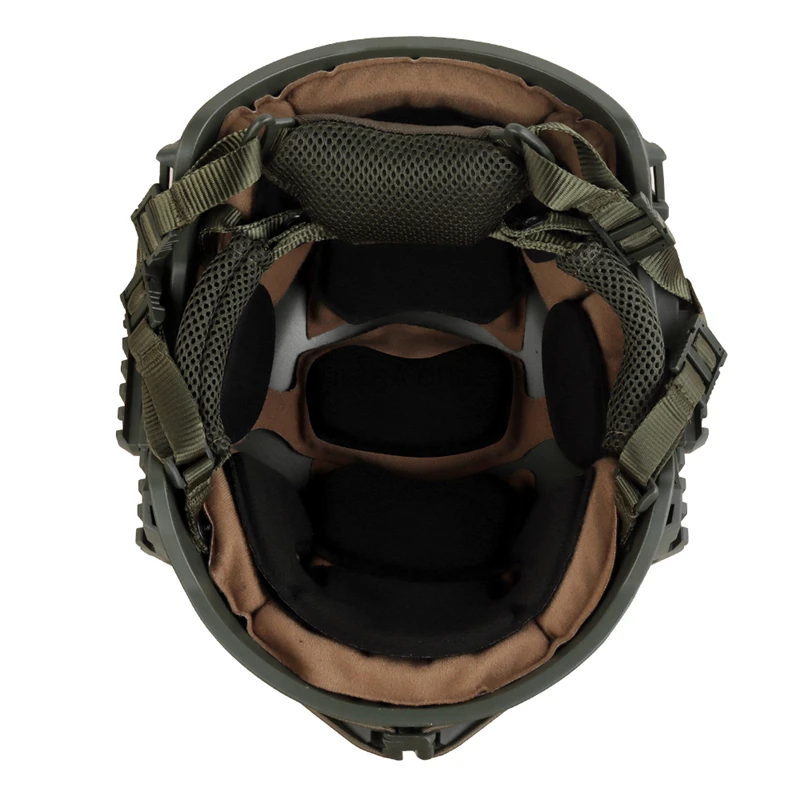 Casco de protección Airsfot, sistema de suspensión colgante ajustable, correa para la barbilla, equipo táctico WENDY 3,0, casco de combate, equipo - imagen 4