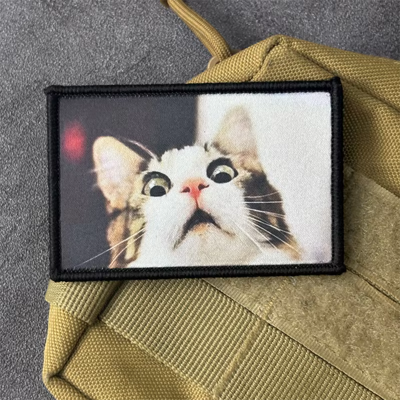 Parche táctico gato – Velcro moral para mochila o brazalete - imagen 5