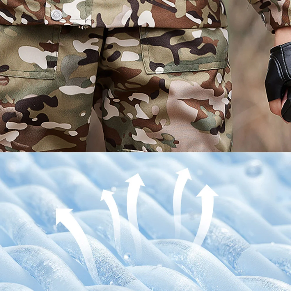 Conjunto de traje de entrenamiento táctico militar para niños, traje de camuflaje para niños, disfraces de soldado para niños, disfraz de fuerzas especiales para niños - imagen 4