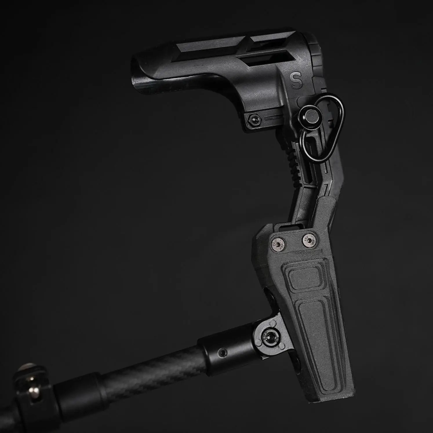 Soporte para pistola VR de doble mango ajustable, fibra de carbono - imagen 5