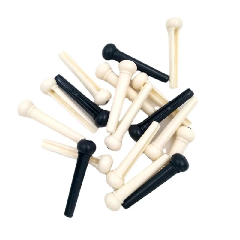 Clavijas de puente de guitarra acústica, 10 piezas, clavos de cuerda de guitarra, clavijas de puente, accesorios de guitarra de plástico cónico sólido - imagen 3