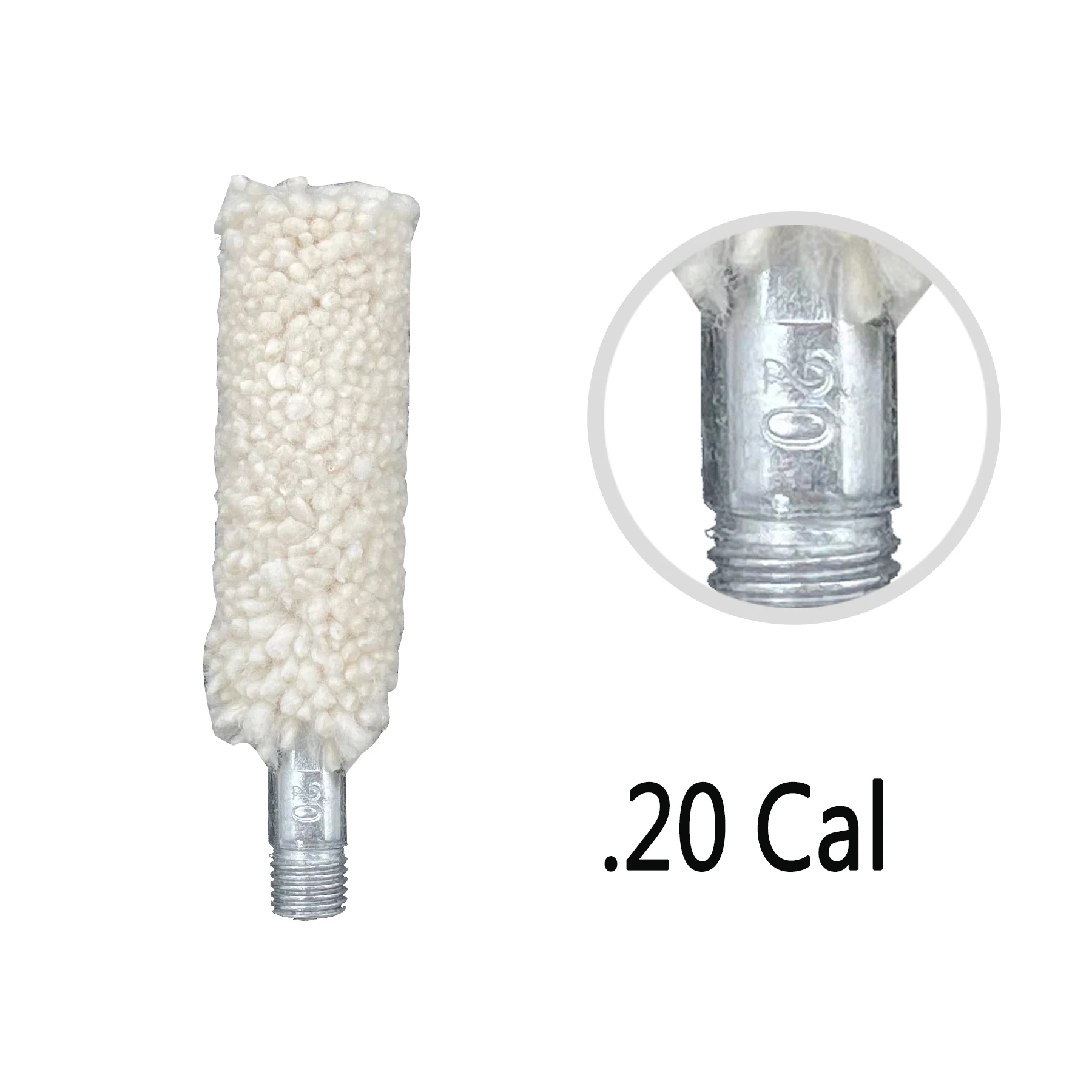 5 piezas.22 Cal Kit de limpieza de pistola hisopos cepillo de fregona de limpieza de pistola para suministros de limpieza de calibre.38/.44 Cal/.45 Cal/12 - imagen 3