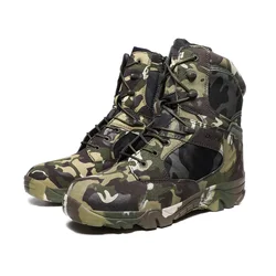 Zapatos de Trekking militares para hombre, zapatos de senderismo impermeables, botas de montaña, zapatos de senderismo tácticos para caza en el bosque