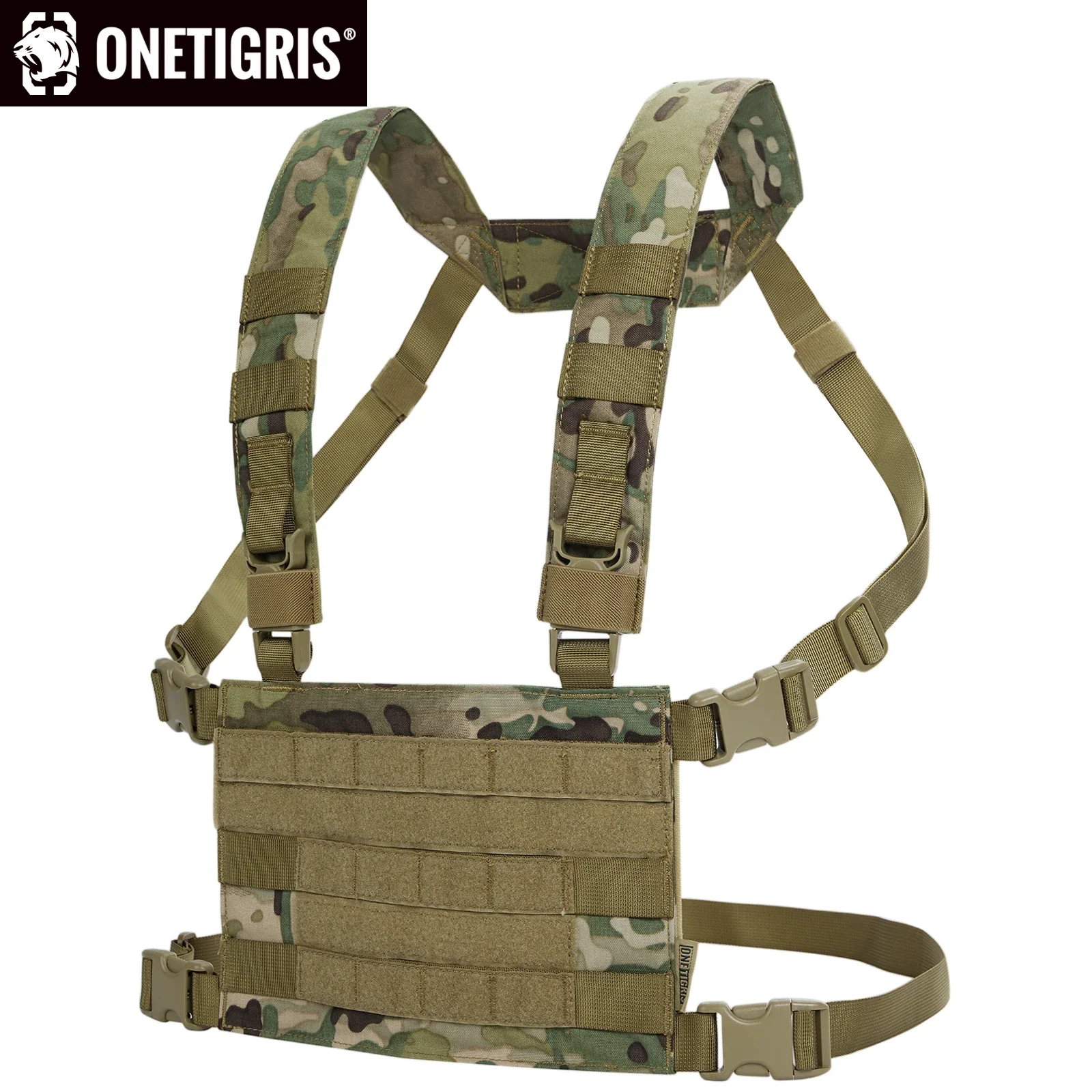 ONETIGRIS táctico MOLLE pecho Rig ROC chaleco arnés, plataforma de panel de pecho Modular para Airsoft, militar, caza, equipo al aire libre - imagen 2
