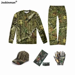 Traje camuflaje de hojas - protección solar, transpirable 100% algodón