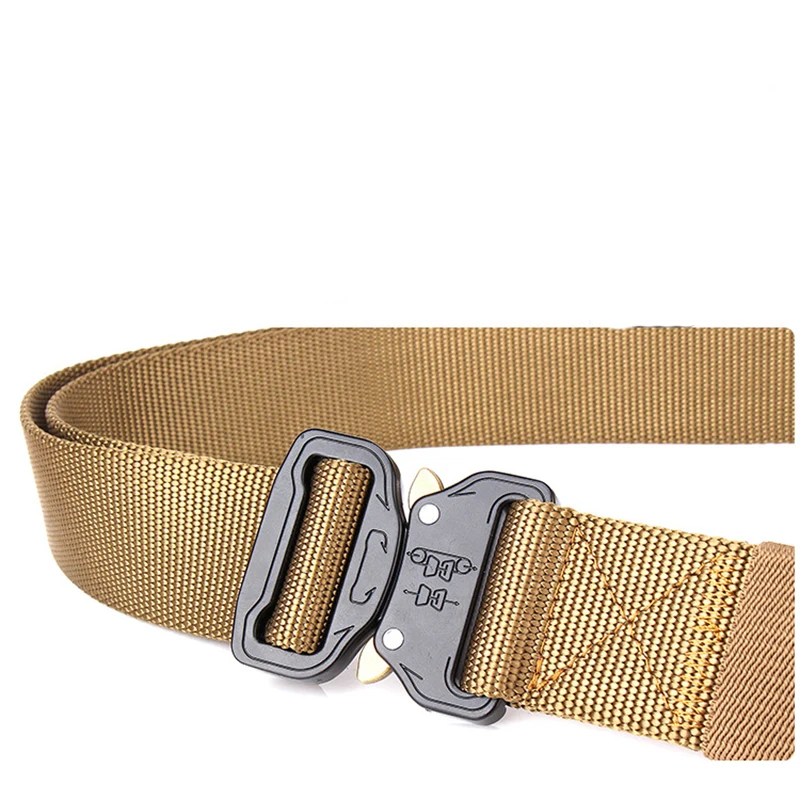 Cinturón táctico de nailon para hombre, cinturón Molle para caza, senderismo, supervivencia de emergencia, equipo táctico - imagen 3