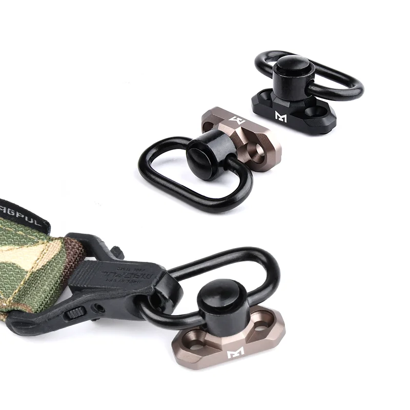 WADSN hebilla de correa de Metal táctica QD Sling giratoria para Mlok Keymod, montaje de riel de liberación rápida, adaptador de riel Picatinny, accesorios - imagen 4