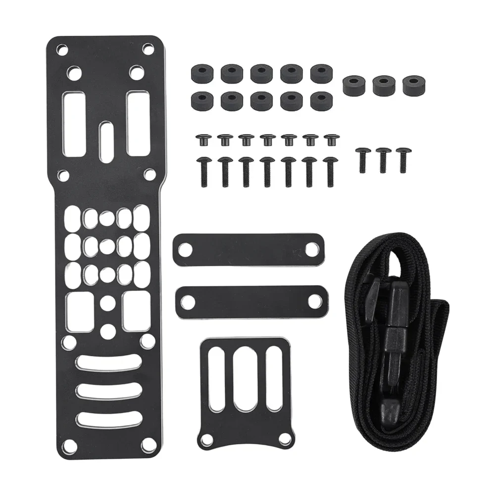 Plataforma de transporte de pierna caída, adaptador de funda de pistola táctica ajustable Modular de Metal, Compatible con accesorios adaptadores QLS Airsoft - imagen 5