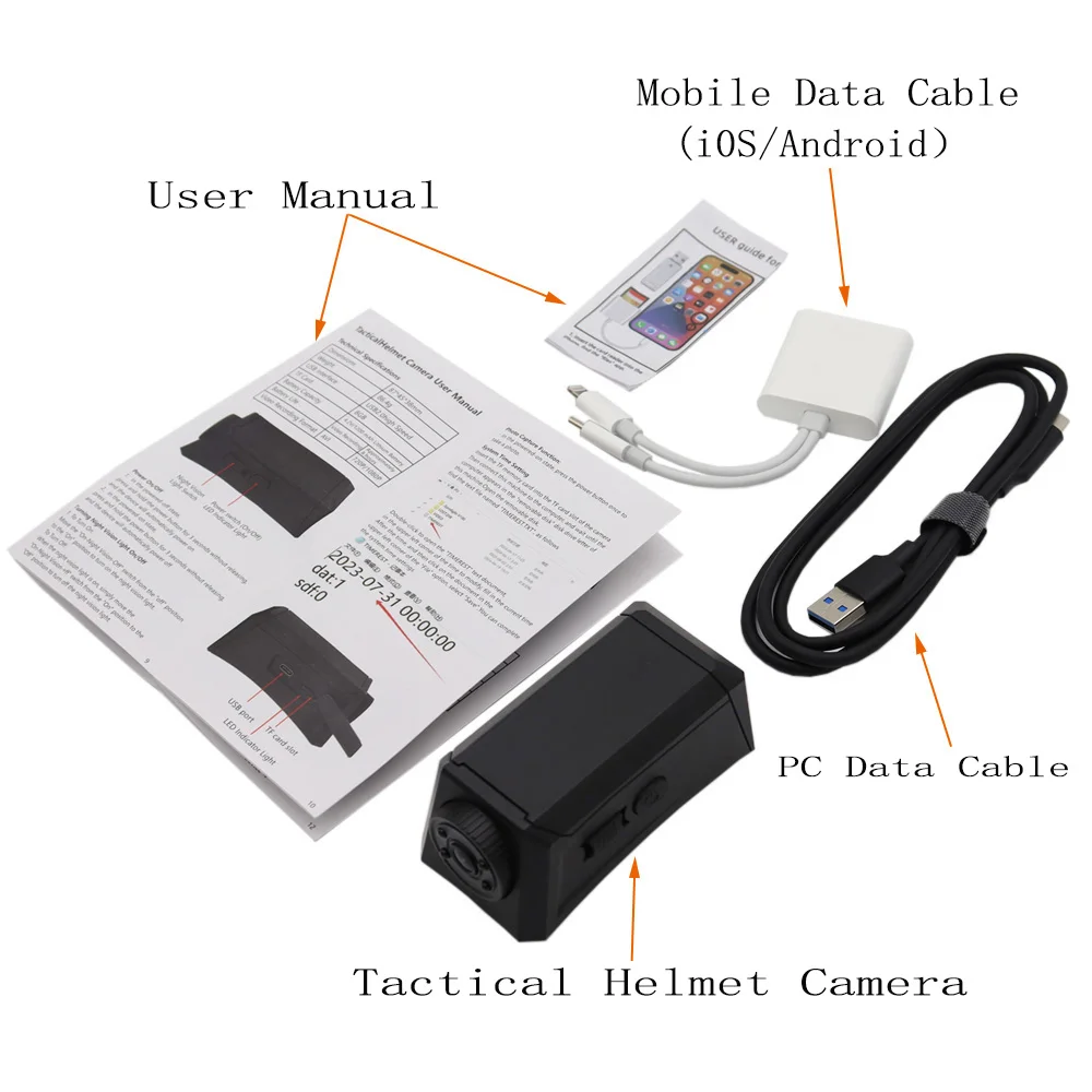 Nuevo casco táctico al aire libre 1080P cámara de caza Airsoft CS Wargame cámara ciclismo deportes cámara Cosplay accesorios de película - imagen 4