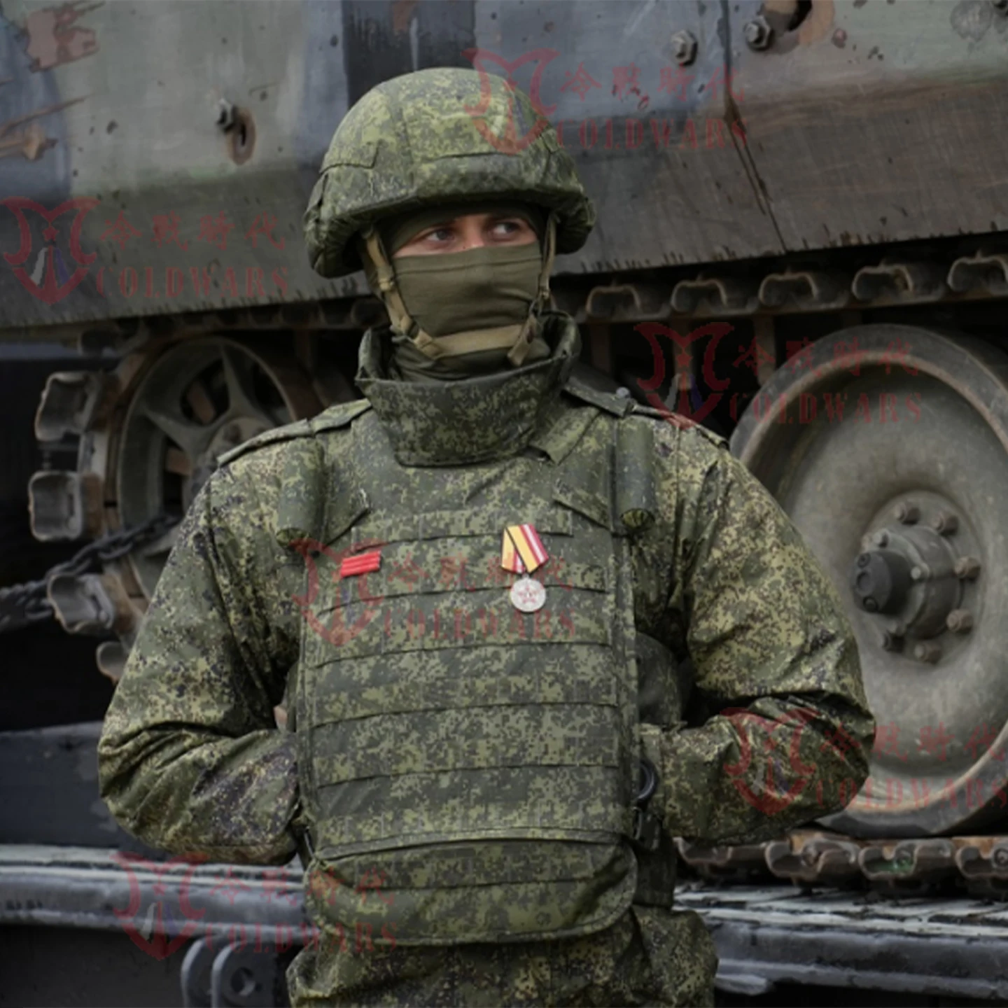 Nuevo chaleco táctico ruso de 4. a generación, armadura pesada verde 6-B-4-5, paquete de accesorios protectores de hombros y ingle EMR - imagen 2