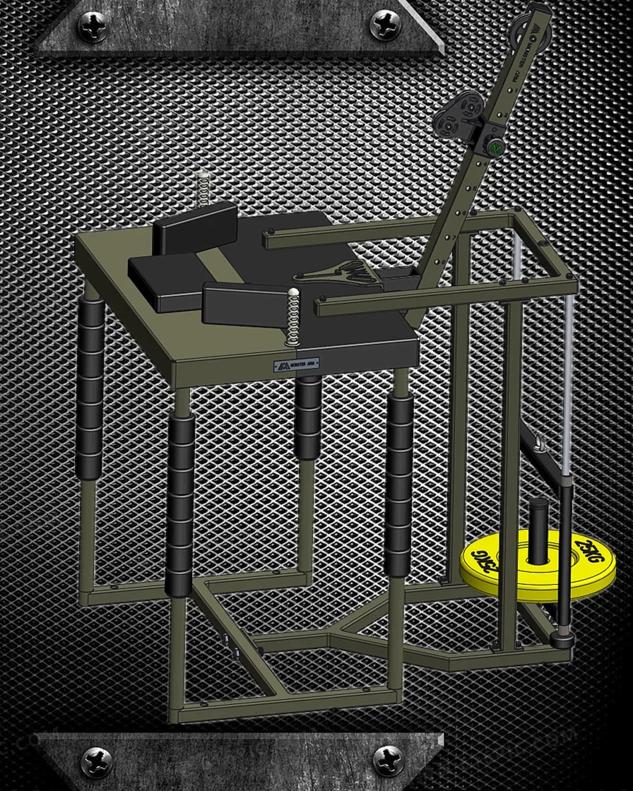 Entrenador de lucha de brazos profesional, equipo de entrenamiento de fuerza de muñeca y antebrazo de 100kg con rodillo de polea para gimnasio en casa - imagen 5