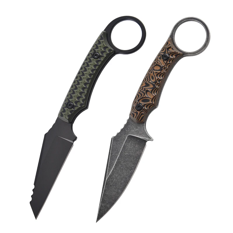 Cuchillo de garra, cuchillo táctico, cuchillo recto pequeño, cuchillo para exteriores, cuchillo de bolsillo, cuchillo de autodefensa, cuchillo de supervivencia para la naturaleza - imagen 4