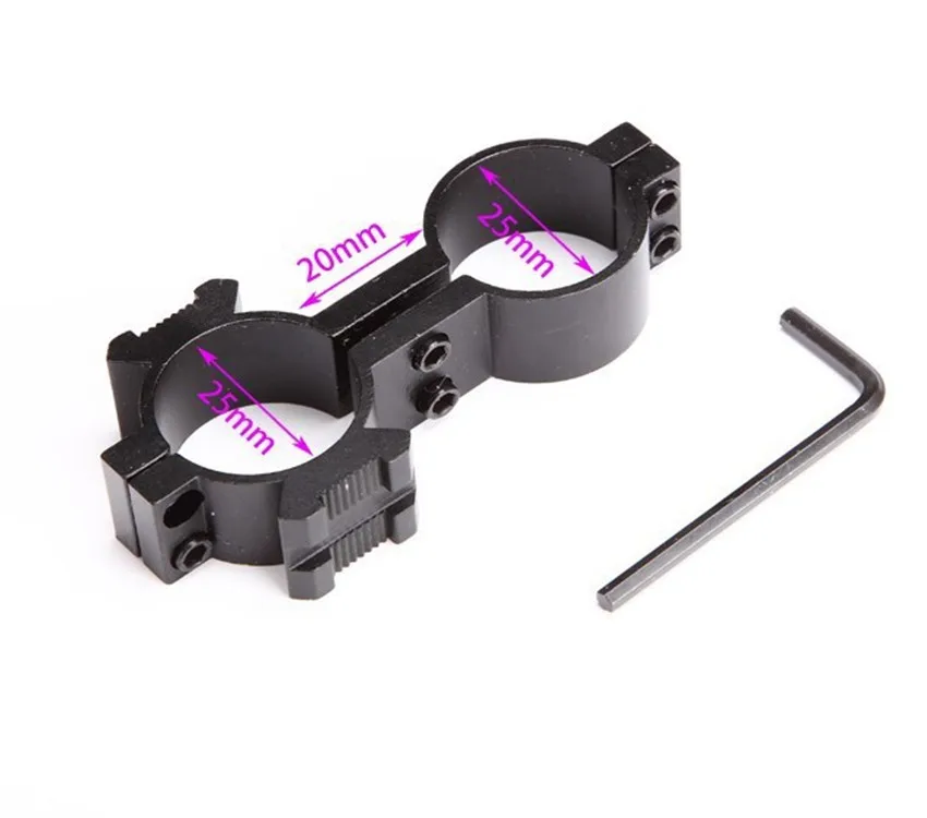 Linterna de bicicleta ajustable, Clip de riel de Metal Universal, soporte táctico de riel láser, Vector Optics, Ar15 - imagen 3