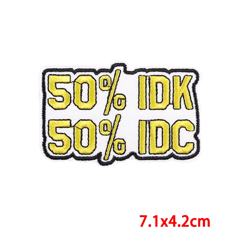 Parches de palabras positivas para ropa, parche Fusible para planchar en parches, parche bordado DIY, apliques en ropa - imagen 3