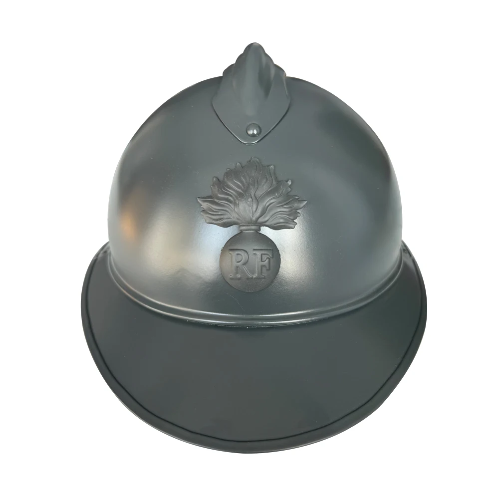 Casco de Adrián francés de la Segunda Guerra Mundial, equipo Retro de soldado francés, equipo Retro, accesorios de recreación de historia, casco M1915