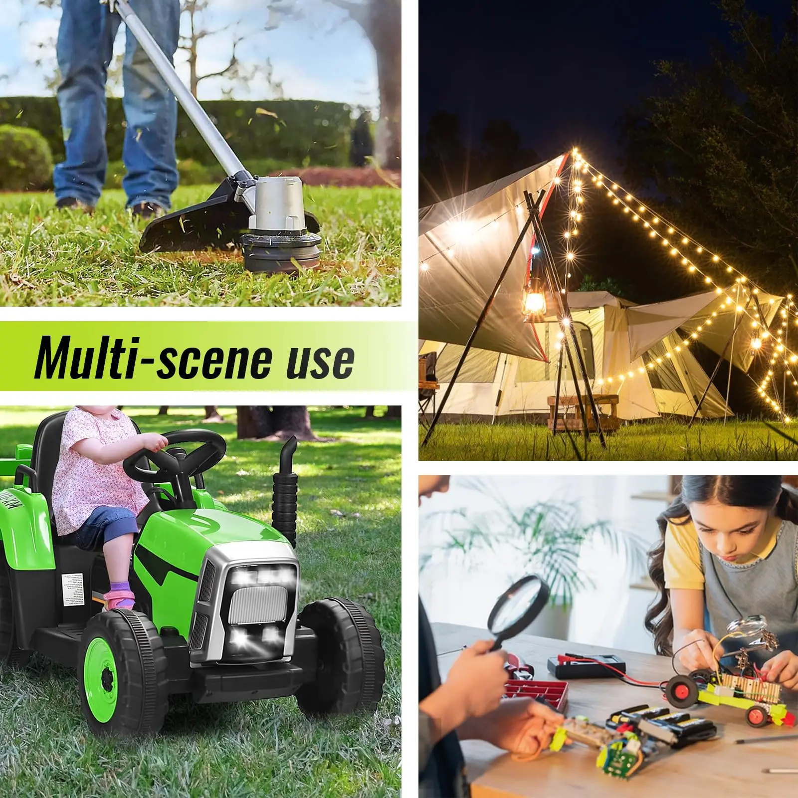 Paquete de adaptador de rueda eléctrica Compatible con Ryobi 18V ONE + 18V Nimh/Nicd/batería de iones de litio DIY adaptador de ruedas eléctricas conector de herramienta - imagen 5