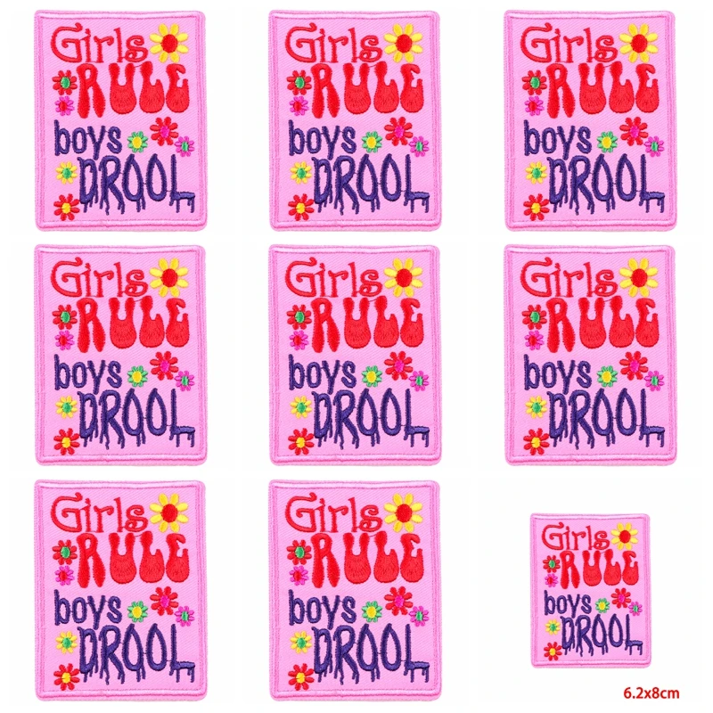 Parche con eslogan para planchar, parches termoadhesivos para ropa, DIY Friends Don't Lie, bordado, mochila, 10 unidades por lote - imagen 2