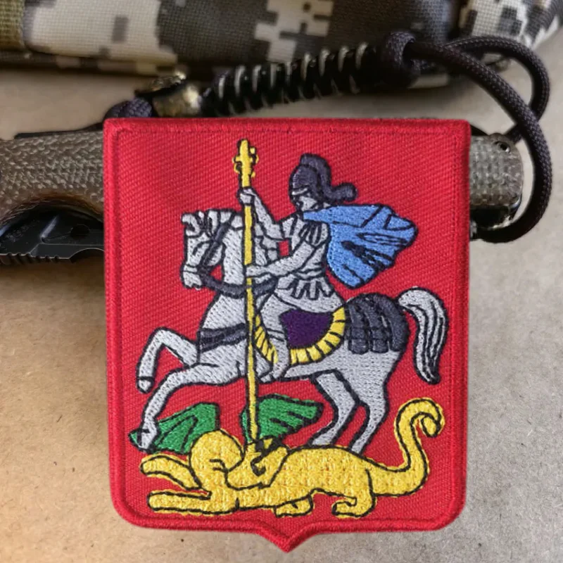 Parche bordado de Caballero guardián, chaleco táctico, insignia de moral con gancho y bucle, pegatinas decorativas para mochila, parches para brazalete para ropa - imagen 2