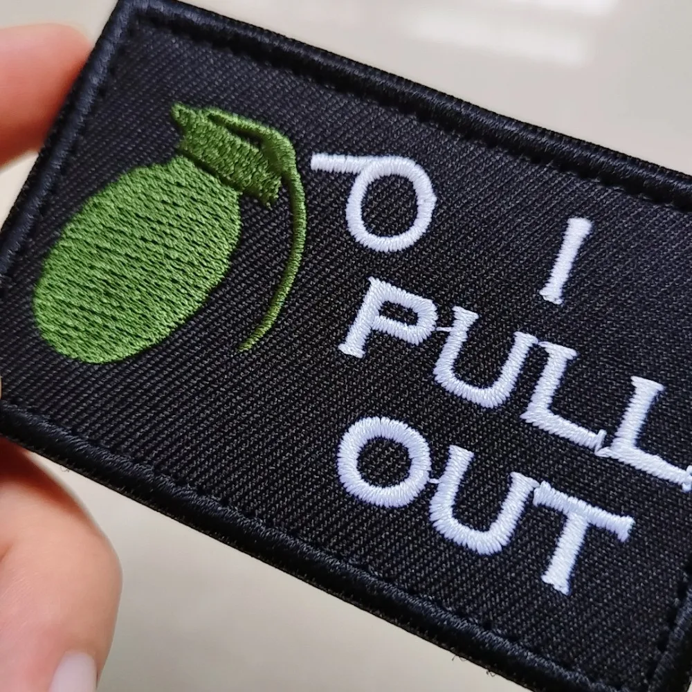 parches velcro mochila tácticos de bordados Parche militar divertido con apliques bordados de Velcros, insignia con emblema de gancho y bucle de moral del ejército para bolsos, mochilas, chaleco, engranajes tácticos - imagen 5