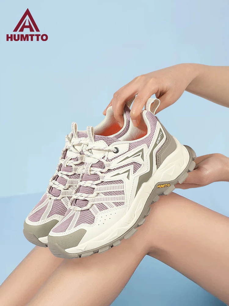 HUMTTO, zapatos de senderismo para hombre, zapatos de escalada para deportes al aire libre, zapatos para caminar, zapatillas de Trekking para mujer, botines, zapatos informales transpirables - imagen 3