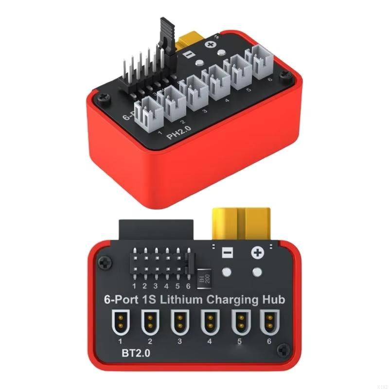 Cargador concentrador de batería con conectores BT2.0 y PH2.0