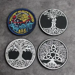 Parche bordado Árbol de la Vida – Decorativo para chaleco y mochila