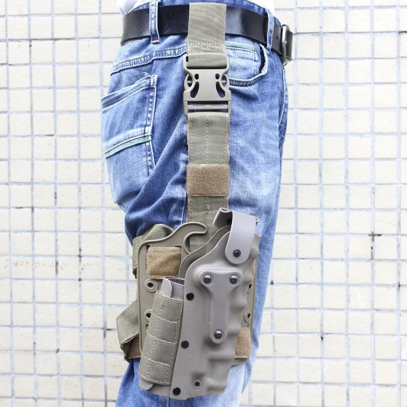 Funda de pierna de cintura para equipo táctico, funda militar para tiro de Paintball, equipo Airsoft - imagen 2