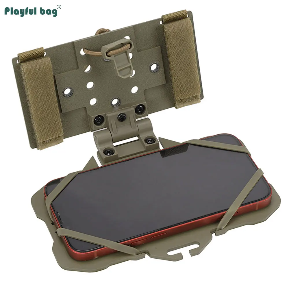 Tablero de navegación táctica, soporte MOLLE para teléfono móvil, chaleco táctico, soporte plegable Universal para teléfono Airsoft NA80 - imagen 3