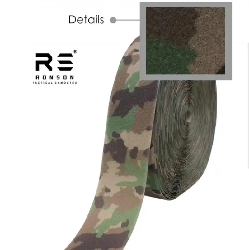 Cinta de correas de nailon con estampado de camuflaje a rayas de tigre de camuflaje/Miami de Australia, Material de 4 pulgadas para engranajes tácticos DIY con IRR - imagen 5