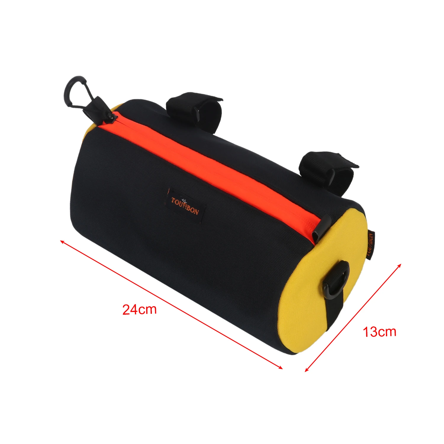 TOURBON-Bolsa de nailon para manillar de bicicleta, accesorio para ciclismo, marco frontal, tubo superior, resistente al agua, cesta de almacenamiento - imagen 3