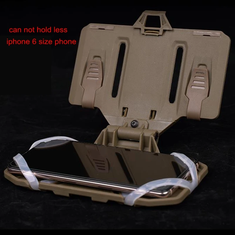 Soporte táctico MOLLE para teléfono móvil, placa de navegación plegable, funda para teléfono inteligente, soporte para teléfono móvil en el pecho - imagen 5