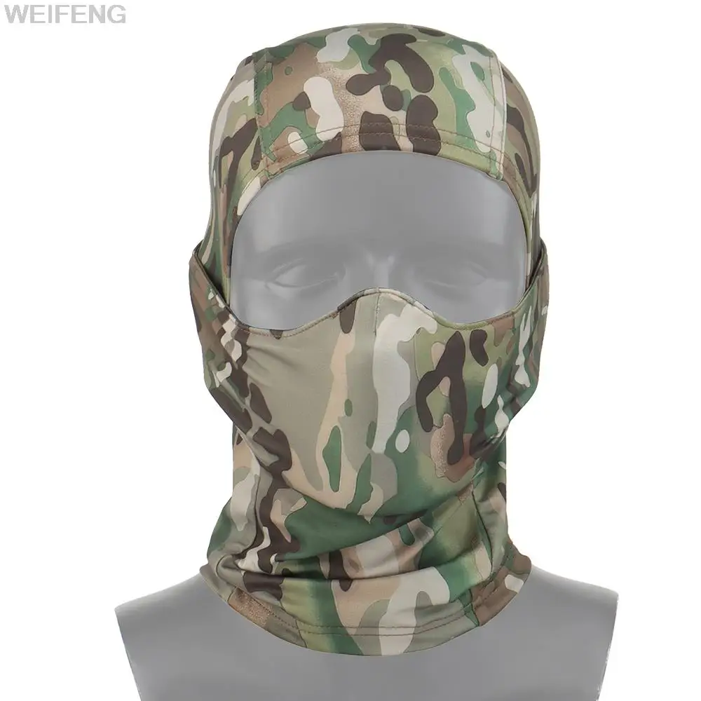 Pasamontañas táctico Multicam, máscara de cara completa militar, cubierta de escudo, sombrero de caza Airsoft del ejército de ciclismo, bufanda de camuflaje - imagen 5