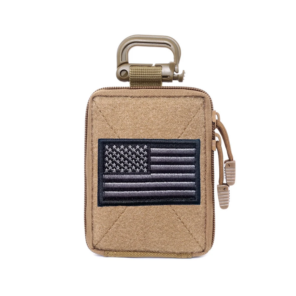Bolsa táctica de primeros auxilios, bolsas Molle EMT, bolsa médica IFAK para caza, Kit de supervivencia de emergencia con hebilla D, insignia estadounidense - imagen 4
