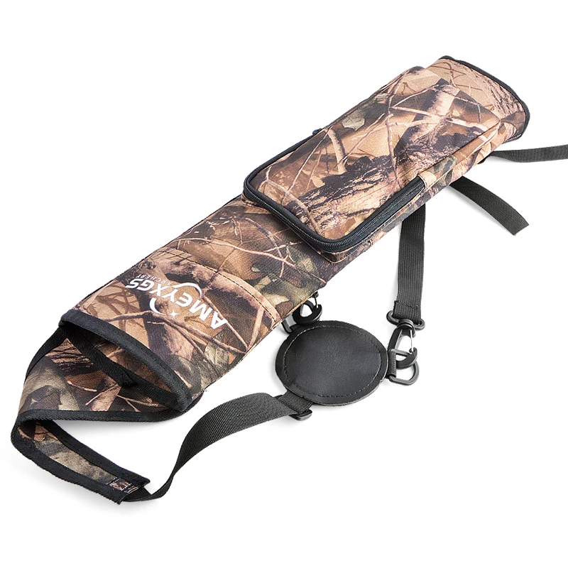 Bolsa de flecha para tiro con arco, aljaba, puede contener 40 Uds., mochila de flechas, bolso de hombro, funda trasera para entrenamiento de caza con arco, 1 ud. - imagen 5