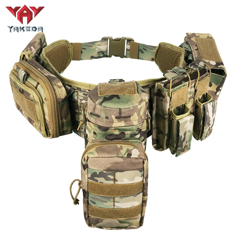 YAKEDA-riñonera táctica de camuflaje, conjunto multifuncional de cinco piezas, cinturón táctico, combinación de seguridad, bolsa de accesorios - imagen 4